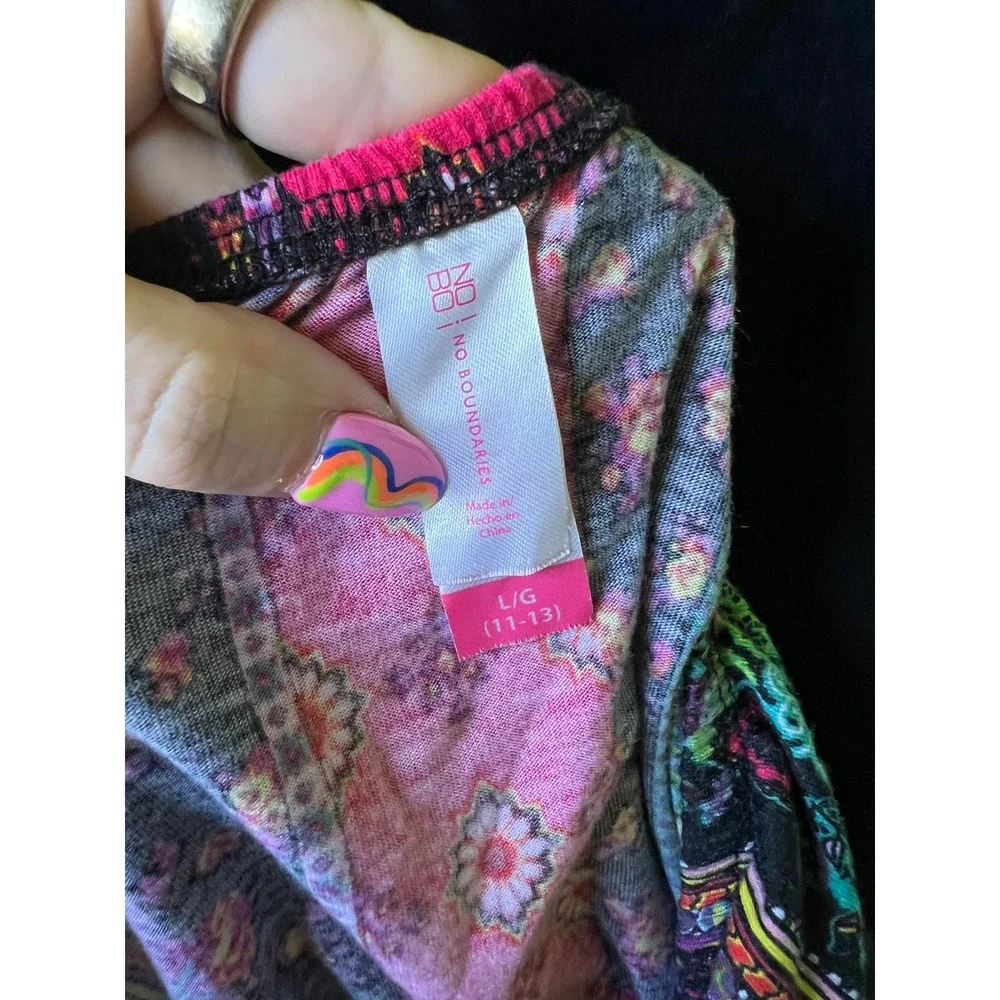 No‎ Boundaries Halter Mini Dress Women Large Multi-Color